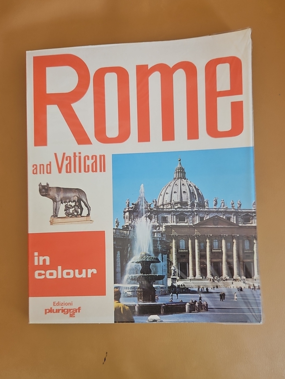 Vintage 1970's Rome and Vatican Italy Travel Guidebook